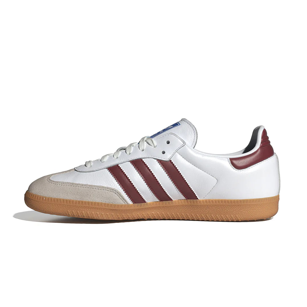 Adidas Samba White/Burgundy