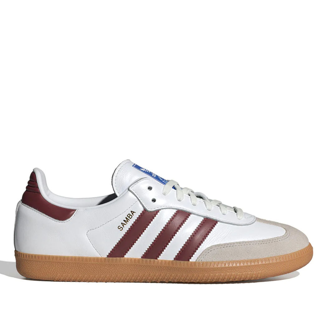 Adidas Samba White/Burgundy