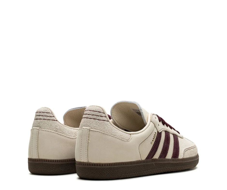 Adidas Samba OG 'Wonder White/maroon'