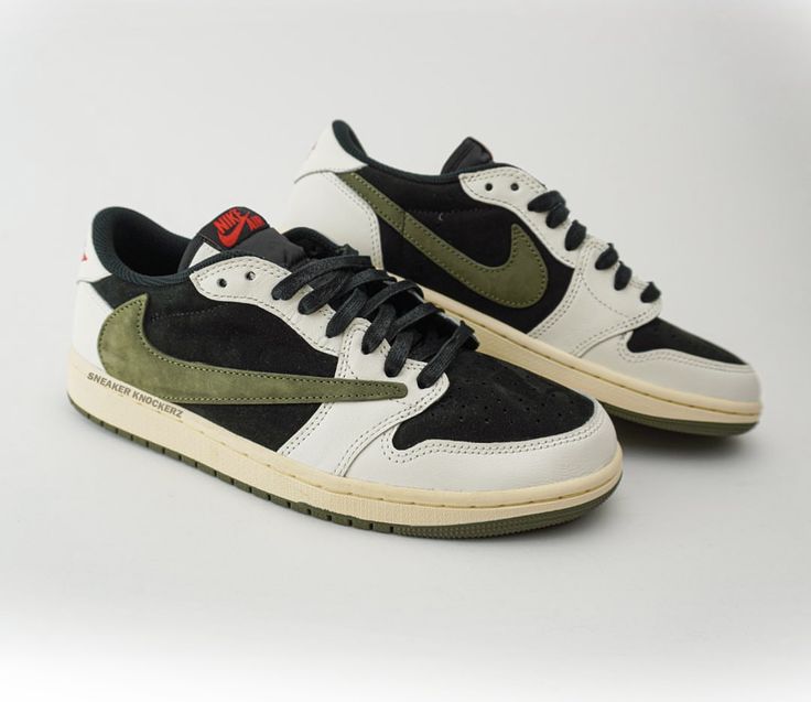 Travis Scott Air Jordan Low 1 Military Green